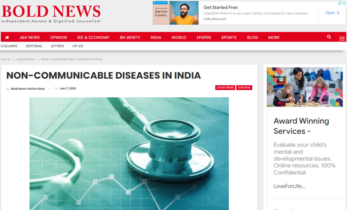 Non Communicable Diseases in India