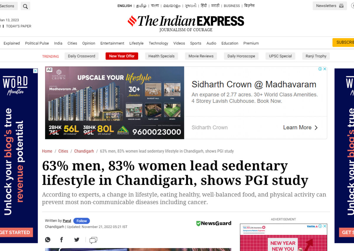 women lead sedentary